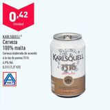 Oferta de Cerveza Karlsquell por 0,42€ en ALDI