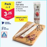 Oferta de Fuet por 3,25€ en ALDI