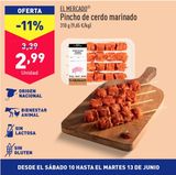 Oferta de Pinchos de cerdo por 2,99€ en ALDI