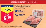 Oferta de Filetes de cerdo por 5,35€ en ALDI