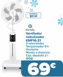 Oferta de Ventilador nebulizador KMF16-21 Klindo por 69€ en Carrefour