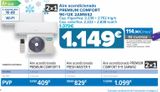 Oferta de Aire acondicionado PREMIUM COMFORT 9k+12k 2amw42 por 1149€ en Carrefour