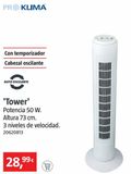 Oferta de Ventilador torre por 28,99€ en BAUHAUS