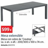 Oferta de Mesa extensible por 599€ en BAUHAUS
