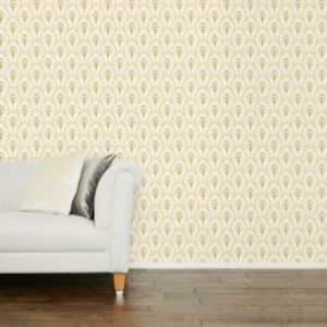 Oferta de Papel pintado Montague dorado por 33€ en Laura Ashley