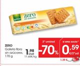 Oferta de ZERO Galleta fibra sin azúcares 170 g por 1,95€ en Eroski