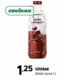 Oferta de COVIRAN  BATIDO CHOCOLATE  1.25  Batido cacao 1 L  en Coviran