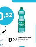 Oferta de Agua con gas Fuente Primavera en Coviran