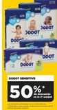 Oferta de DOD  *****  DODOT  DODOT  DODOT SENSITIVE  50% %*  DODOT  Los productos salizados en tu tiends habitual *Combinais como quieres, al descuentos aplicada articula de menor importa  ODOT  de descuento en en Alimerka