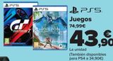 Oferta de PS5 Juegos  por 43,9€ en Carrefour
