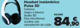 Oferta de PlayStation Headset inalámbrico Pulse 3D por 84,9€ en Carrefour