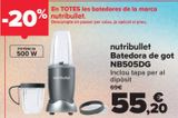 Oferta de Nutribullet Batidora de vaso NB505DG  por 55,2€ en Carrefour