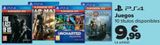 Oferta de PS4 Juegos  por 9,99€ en Carrefour