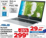Oferta de ASUS Portátil Chromebook CX1500CKA-EJ0178 por 299€ en Carrefour