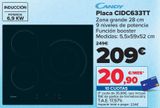 Oferta de CANDY Placa CIDC633TT por 209€ en Carrefour
