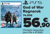 Oferta de PS5 God of War Ragnarok por 56,9€ en Carrefour