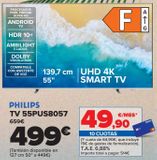 Oferta de PHILIPS TV 55PUS8057 por 499€ en Carrefour