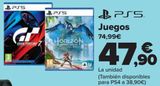 Oferta de PS5 Juegos  por 47,9€ en Carrefour