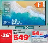 Oferta de SAMSUNG TV QE55Q64BAU por 549€ en Carrefour