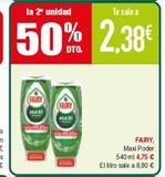 Oferta de FAIRY,  Max Poder 540ml 4,75 € El litro sale a 8,80 €  en Masymas