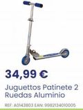 Oferta de Patinete juguettos por 34,99€ en Juguettos