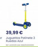 Oferta de Patinete juguettos por 39,99€ en Juguettos