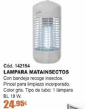 Oferta de Lámpara antimosquitos por 24,95€ en Ferrcash