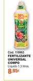 Oferta de Fertilizante universal Compo por 8,95€ en Ferrcash