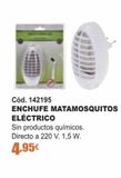 Oferta de Antimosquitos eléctrico por 4,95€ en Ferrcash