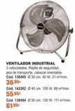 Oferta de Ventilador industrial por 61,95€ en Ferrcash