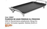 Oferta de Plancha de asar eléctrica Princess por 61,95€ en Ferrcash