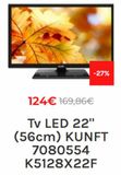 Oferta de Tv led Kunft por 169,86€ en Cenor