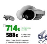 Oferta de Meta Quest Pro VR Headset (Con Controllers) - 256GB, A por 588€ en CeX