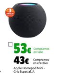 Oferta de Apple Homepod Mini - Gris Espacial, A por 43€ en CeX
