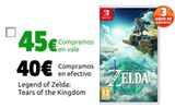 Oferta de The Legend Of Zelda: Tears of the Kingdom  por 40€ en CeX