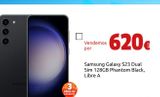 Oferta de Samsung Galaxy S23 Dual Sim 128GB Phantom Black, Libre A por 620€ en CeX