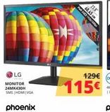 Oferta de Monitor LG por 115€ en Dynos Informática