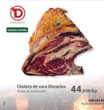 Oferta de Chuleta de vaca  en Supermercados Sánchez Romero