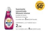 Oferta de Suavizante Mimosín en Supermercados Sánchez Romero