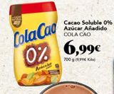 Oferta de Cacao soluble Cola Cao por 6,99€ en Gadis