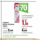 Oferta de Crema depilatoria Veet en Hipercor