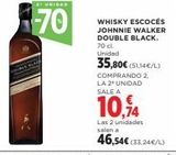 Oferta de Whisky escocés Johnnie Walker en Hipercor