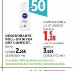 Oferta de Desodorante Nivea en Hipercor