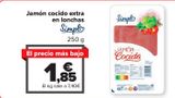 Oferta de Jamón cocido extra en lonchas SIMPL por 1,85€ en Carrefour Market