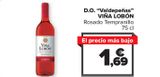 Oferta de D.O "Valdepeñas" VIÑA LOBÓN por 1,69€ en Carrefour Market