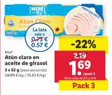 Oferta de Atún claro nixe por 1,69€ en Lidl
