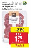 Oferta de Longaniza de payés Realvalle por 1,79€ en Lidl