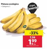 Oferta de Plátanos por 1,99€ en Lidl