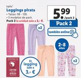 Oferta de Leggins Lupilu por 5,99€ en Lidl