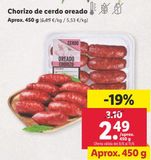 Oferta de Chorizo por 2,49€ en Lidl